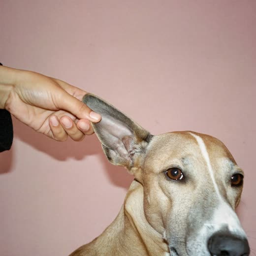 A dog's paw having its nails clipped